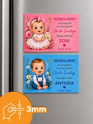 Fotomagnes pamiątkowy Chrzest Święty PREMIUM 3mm