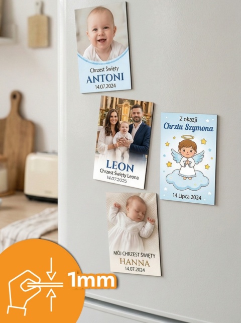 Fotomagnes pamiątkowy Chrzest Święty standard