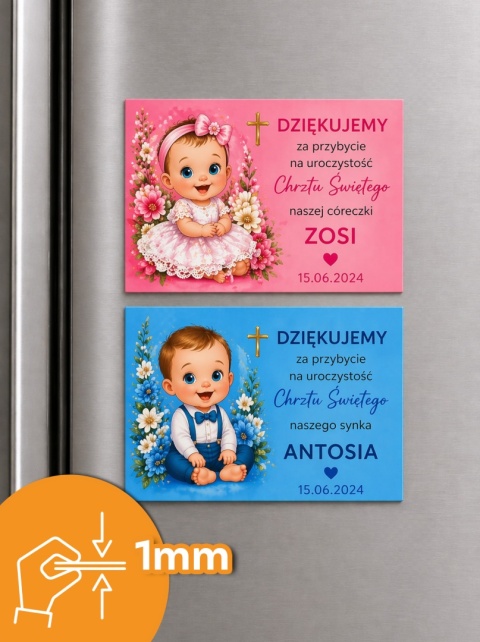 Fotomagnes pamiątkowy Chrzest Święty standard