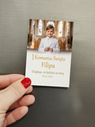 20szt PAKIET Fotomagnes Komunia Święta standard